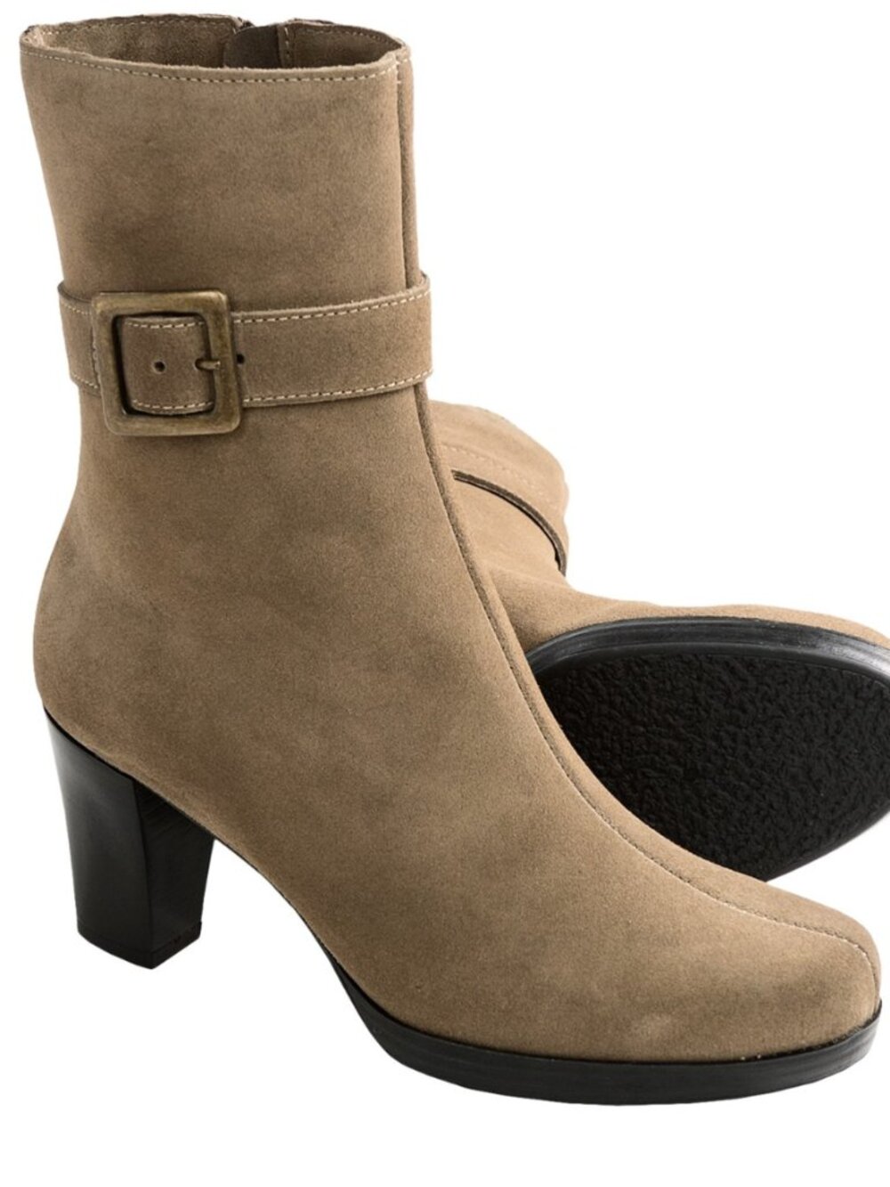 La Canadienne Katie Buckle Boot Size 8.5 Terra Suede Waterproof BNIB